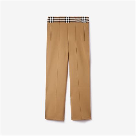 Burberry trim jogging pants